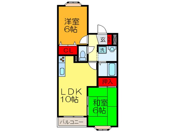 ヴィラエムズの物件間取画像